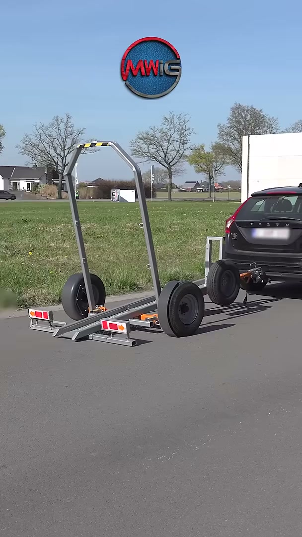 Single-person operated motorcycle trailer | Easy load system
