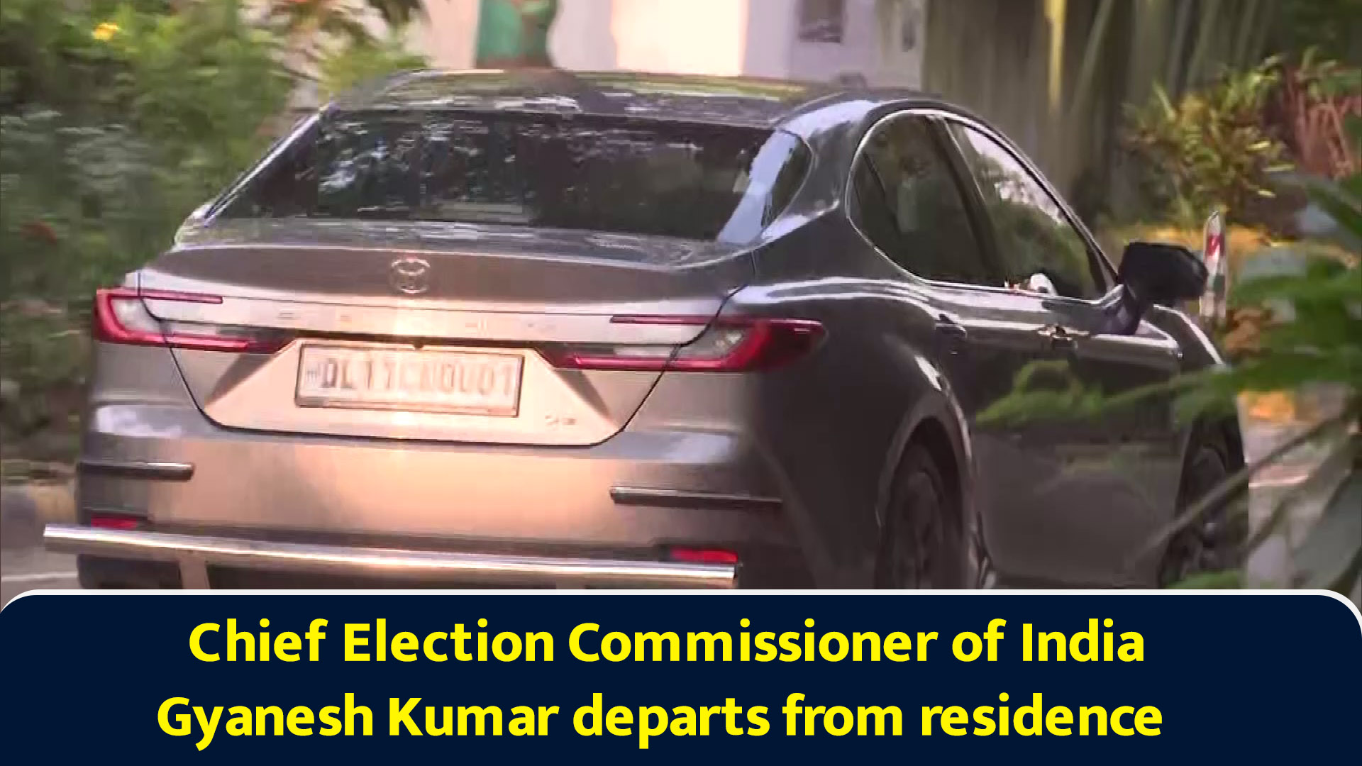 Chief Election Commissioner of India Gyanesh Kumar departs from residence