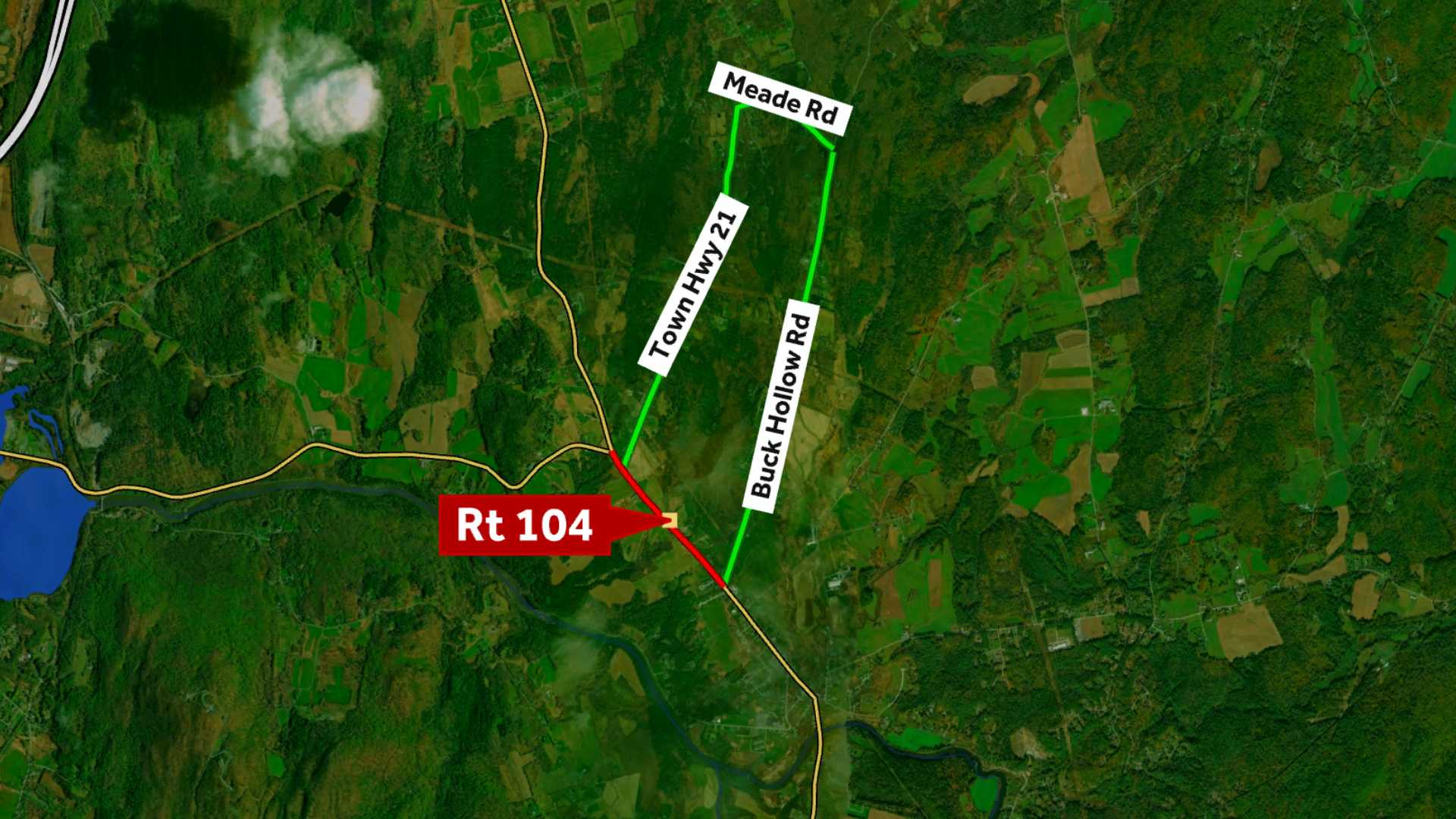 Route 104 reopens in Franklin County after fire at local convenience store