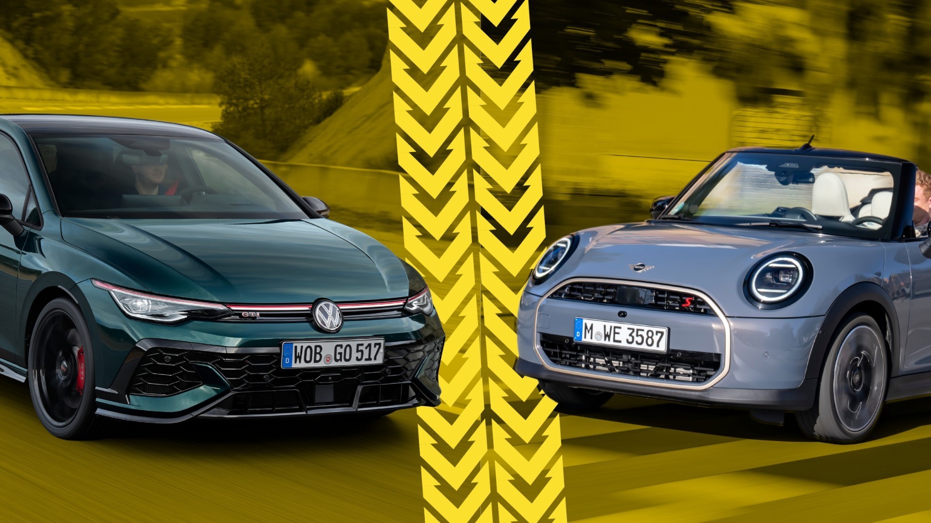 Volkswagen Golf GTI Edition 50 vs Mini Cooper S Convertible