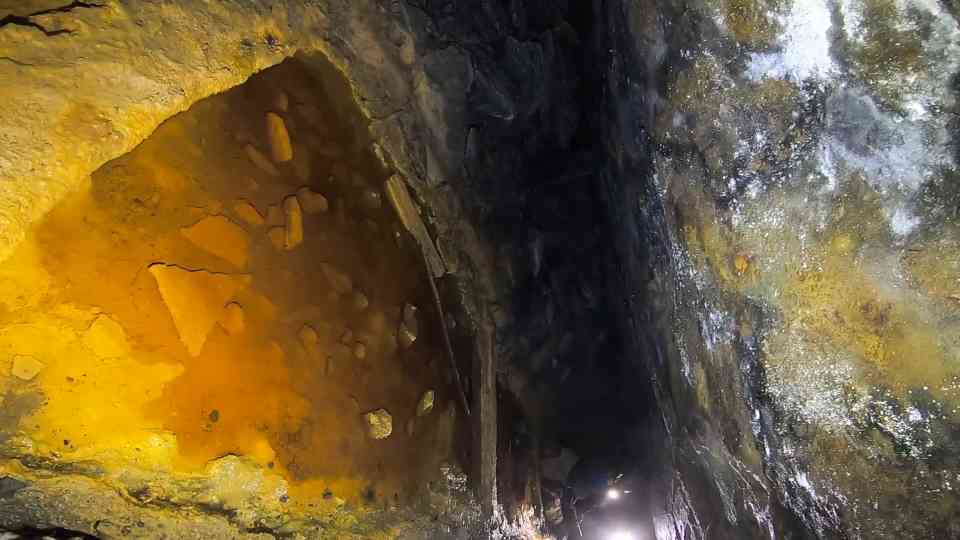 Deep inside an abandoned coal mine, they found a bottle that had been ...