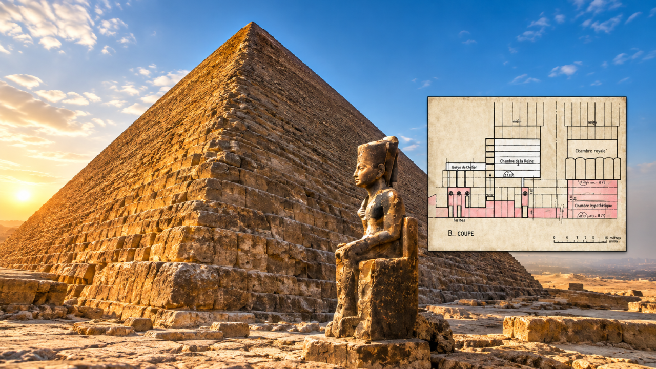 Great Pyramid: Evidence for a secret burial chamber beneath the Queen's ...