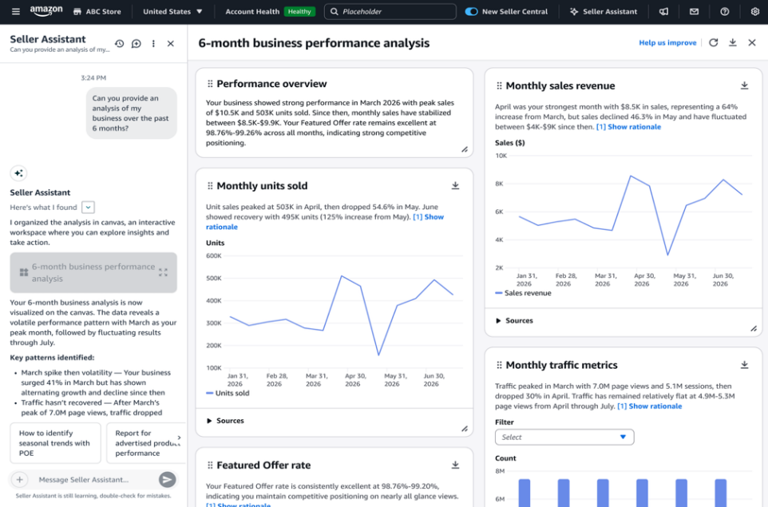 Amazon seller assistant adds 24/7 automation and Claude integration