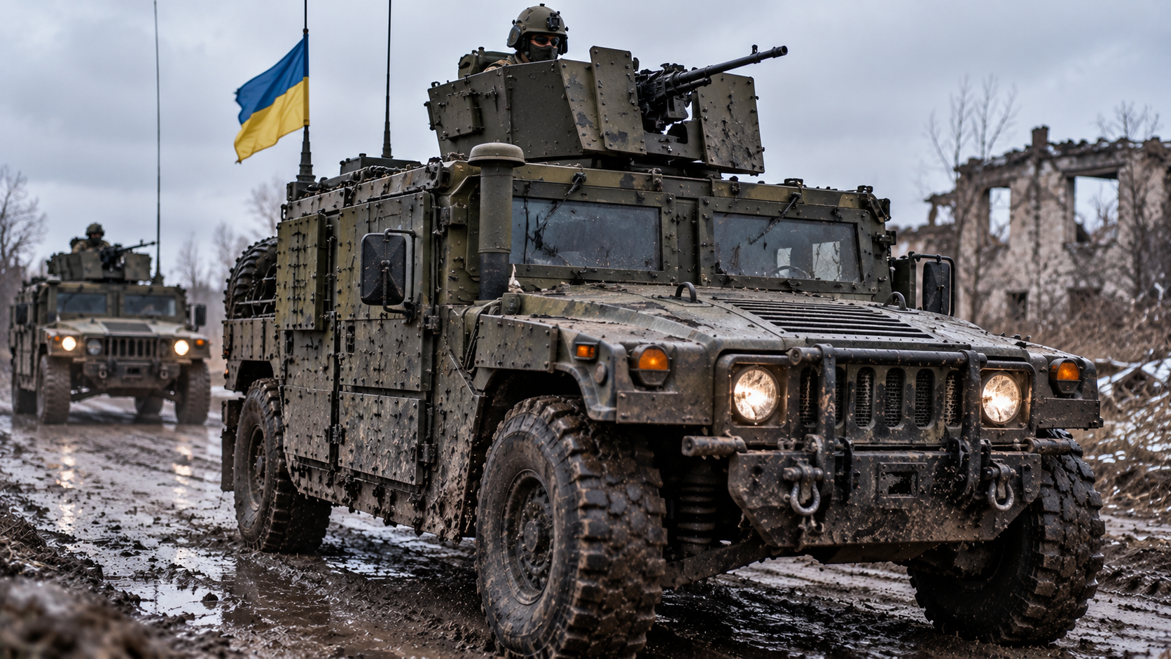 Watch Ukraine turn America’s old Humvee into a heavily armored ...