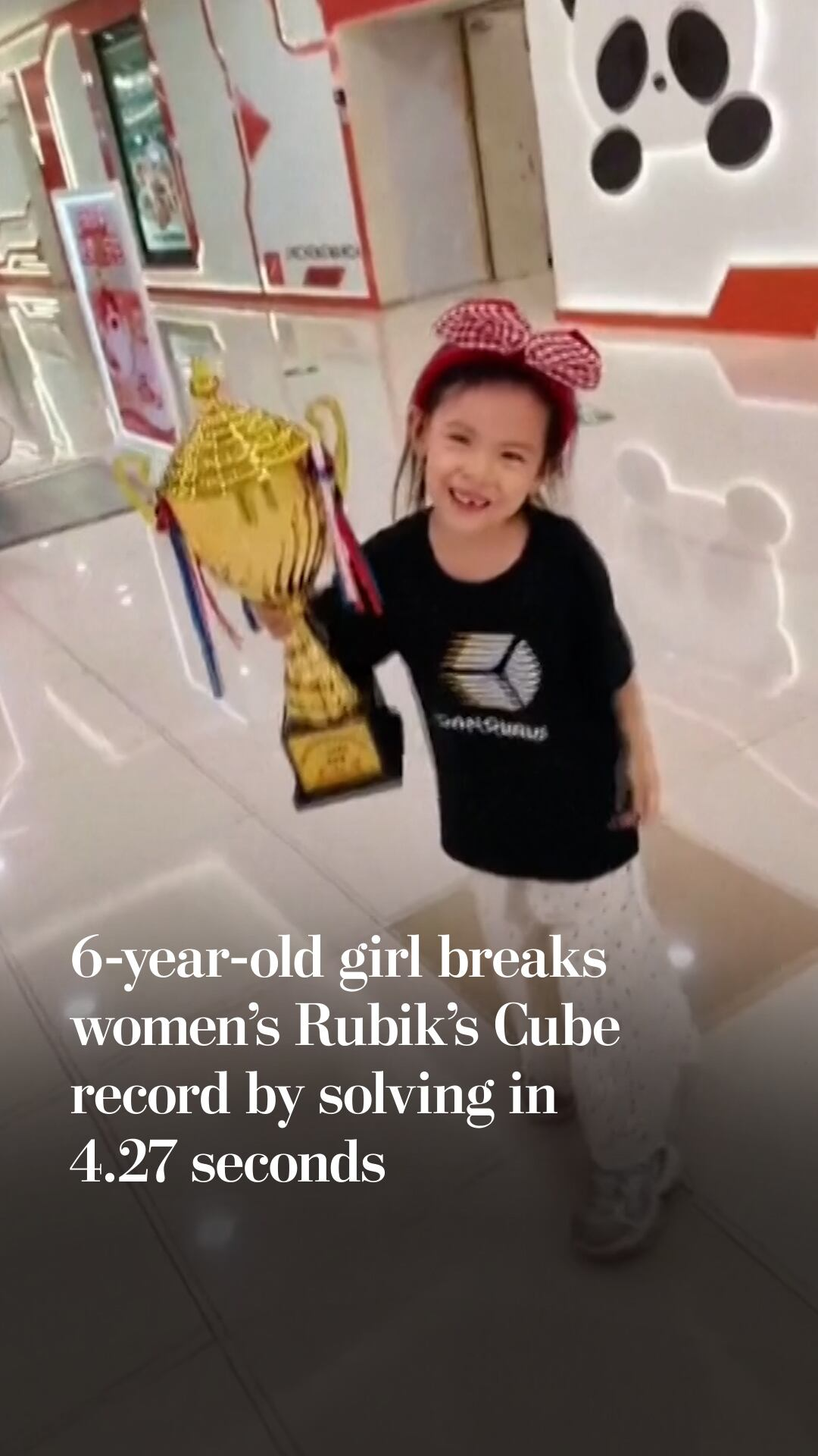 6-year-old girl breaks women's Rubik's Cube record by solving in 4.27 ...