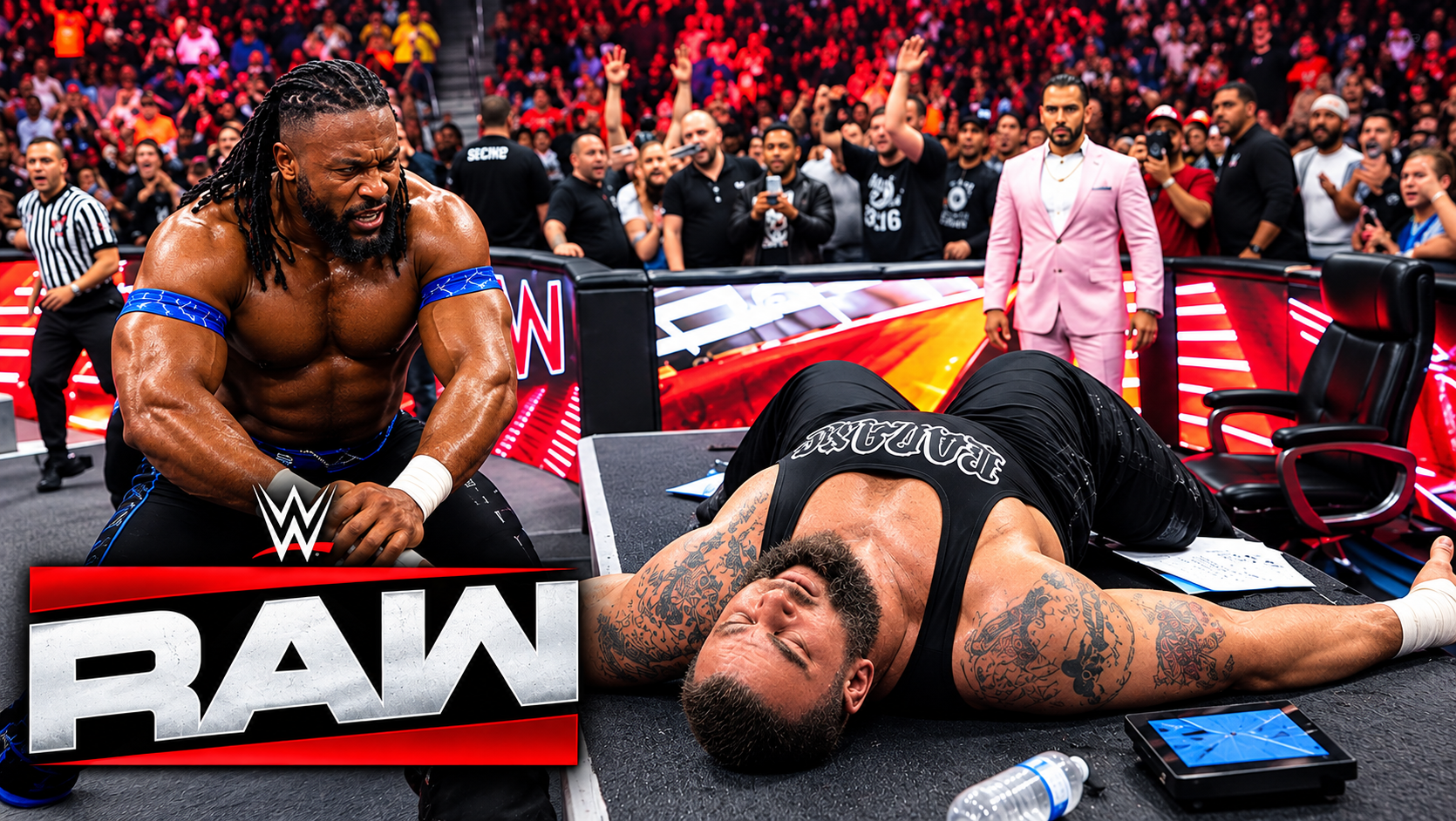 Oba Femi finally destroyed Bronson Reed in WWE RAW