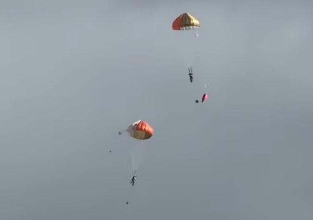Moment two RAF pilots eject from Hawk jet caught in spectacular video ...