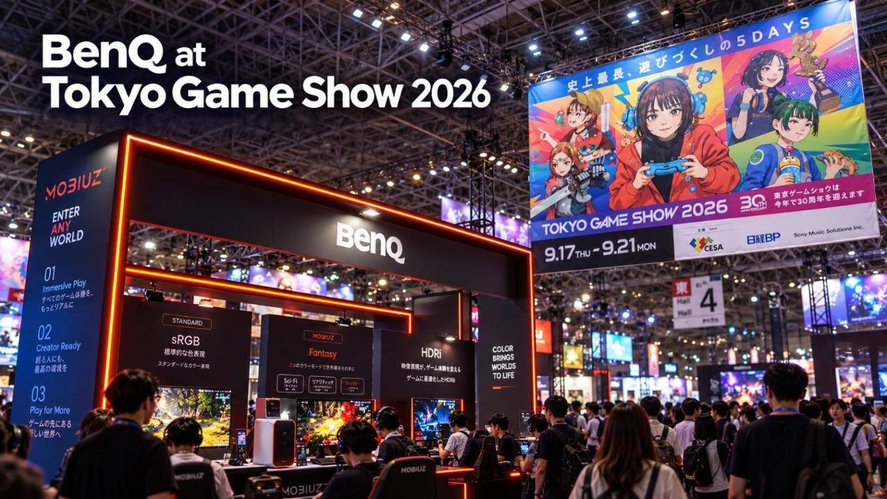 BenQ showcases MOBIUZ gaming monitor line-up at Tokyo Game Show 2026