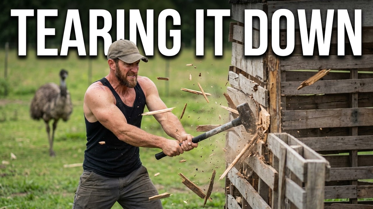 We destroyed the emu yard… our next big farm project