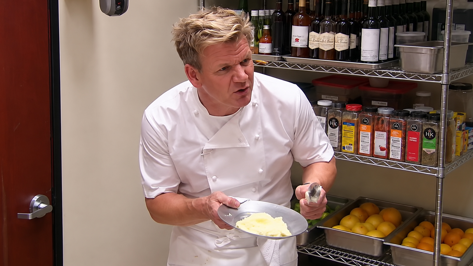 Chef Ramsay furious over pink chicken and poorly served mashed potatoes