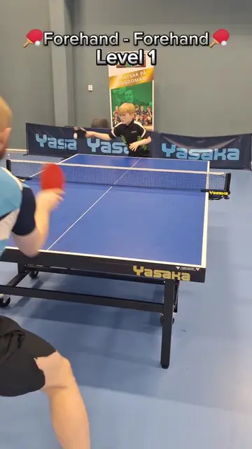 Forehand to forehand table tennis drill from beginner to legend