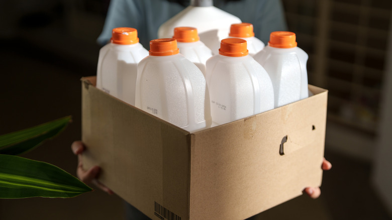 Reuse empty milk jugs as must-have garden tools