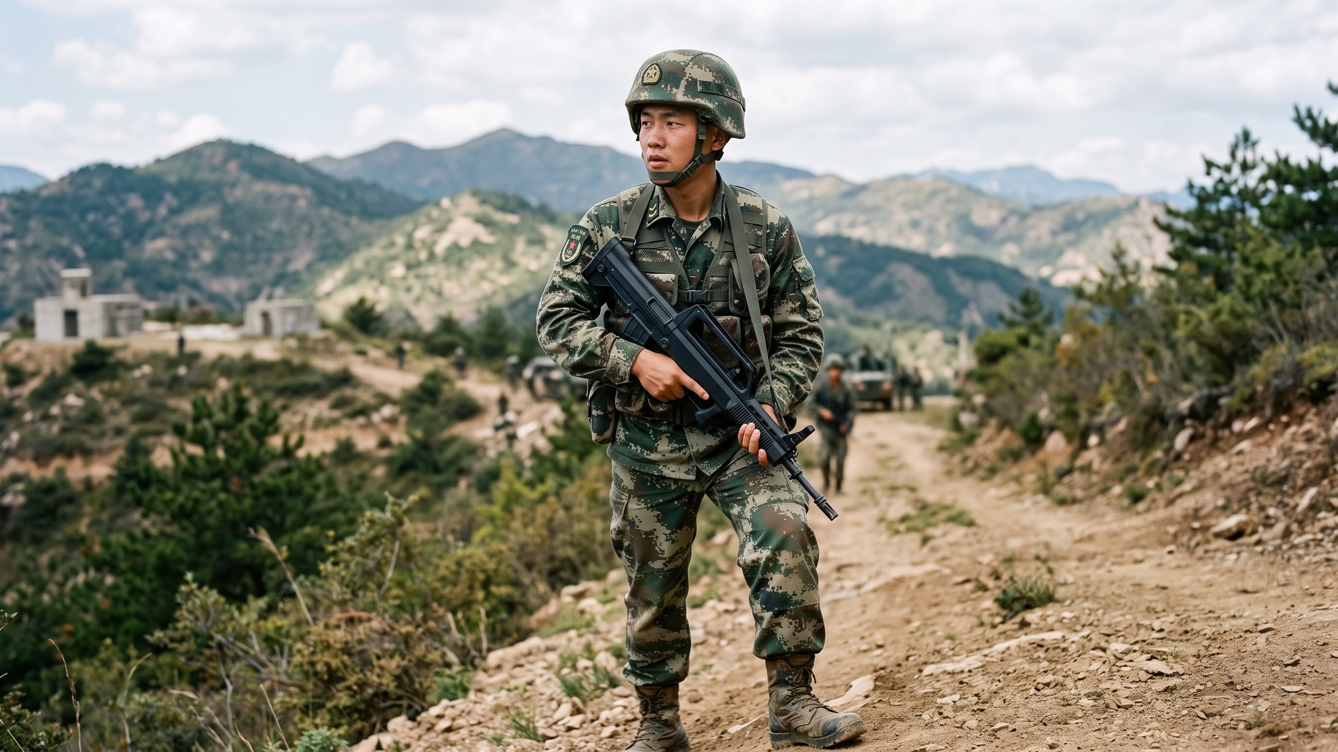 Chinese soldiers serve under both a military commander and political ...