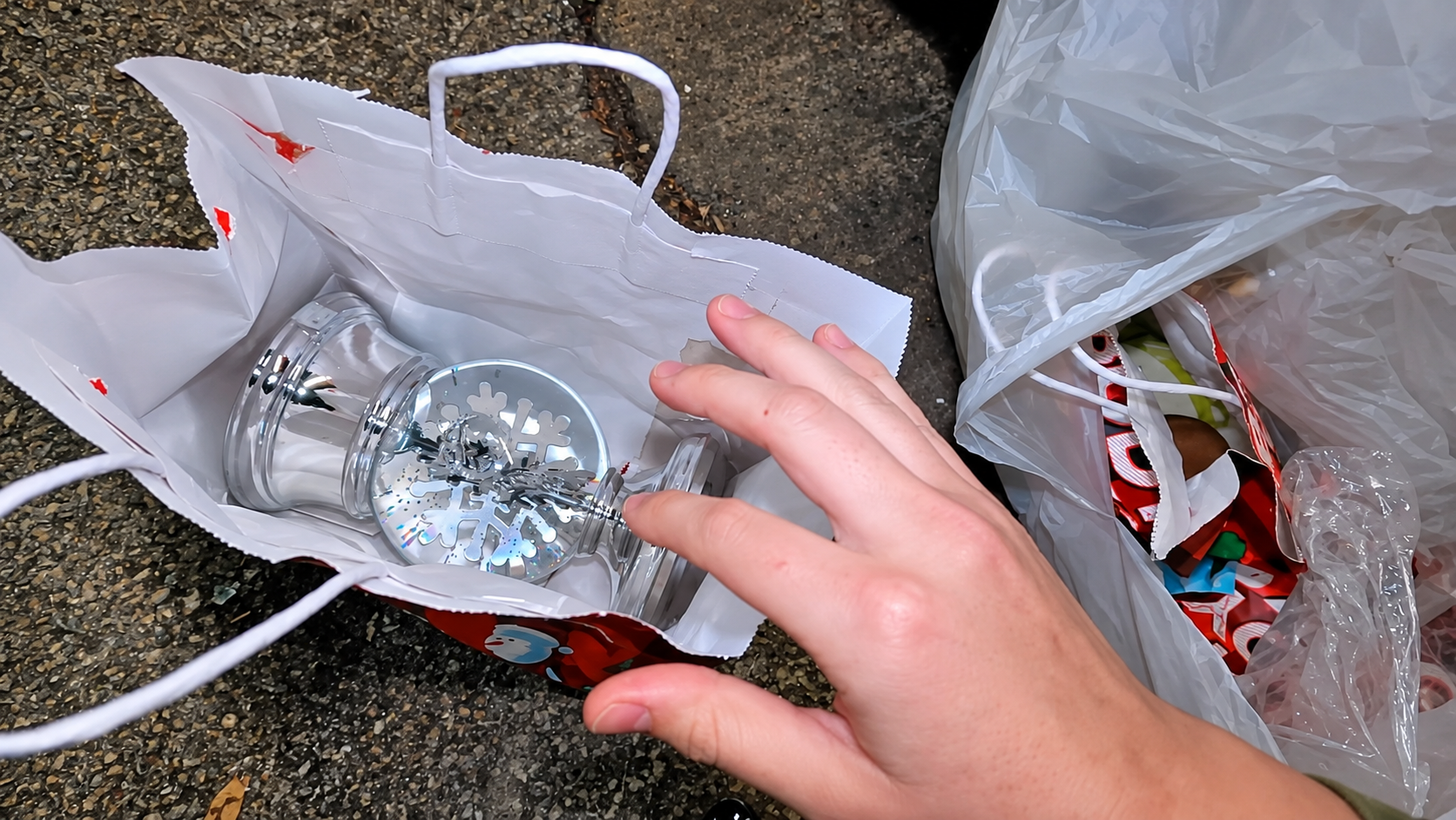 Holiday snow globes and bags of products were thrown away at Bath ...