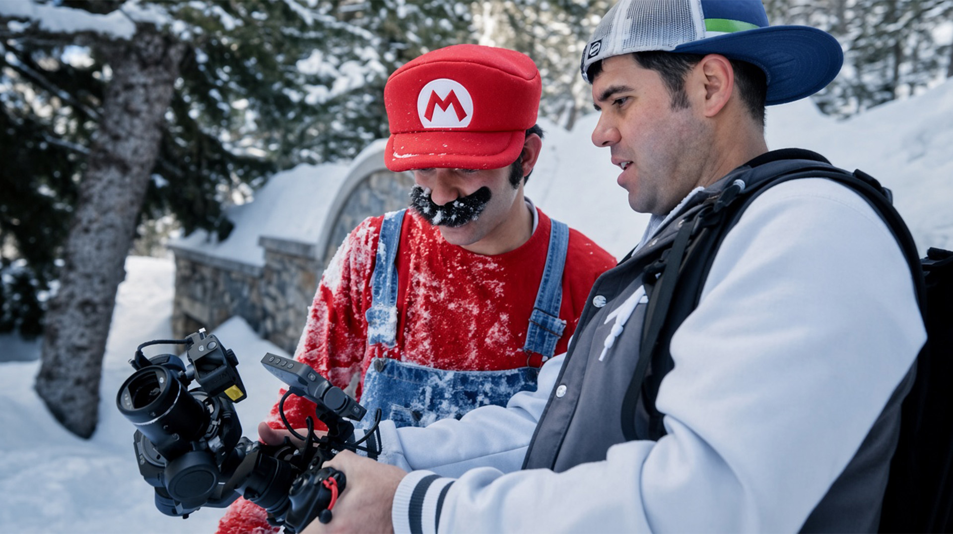 A year of filming turned real locations into Mario worlds