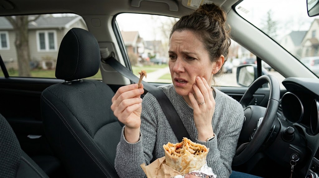 She found a bone inside her burrito — weeks later her gut infection ...