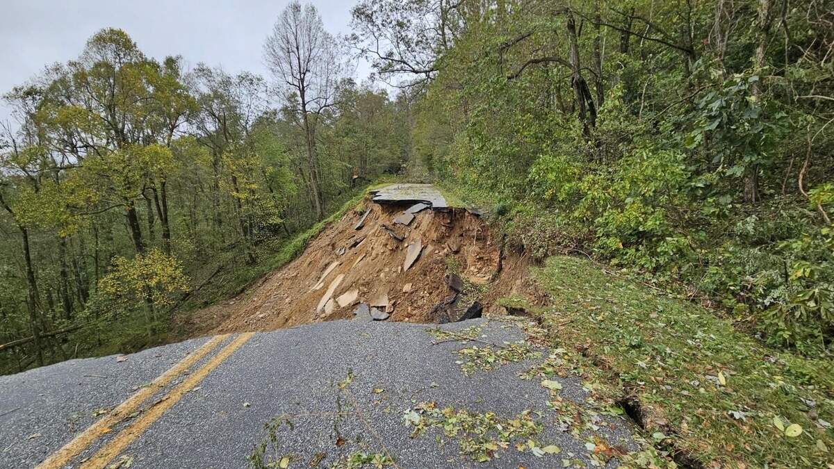 Two years after Helene, parts of the Blue Ridge Parkway still haven't ...