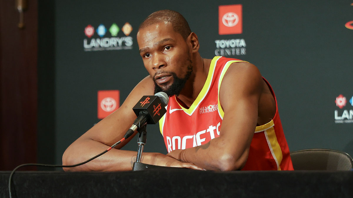Rockets’ Kevin Durant shrugs off future speculation amid last dance buzz
