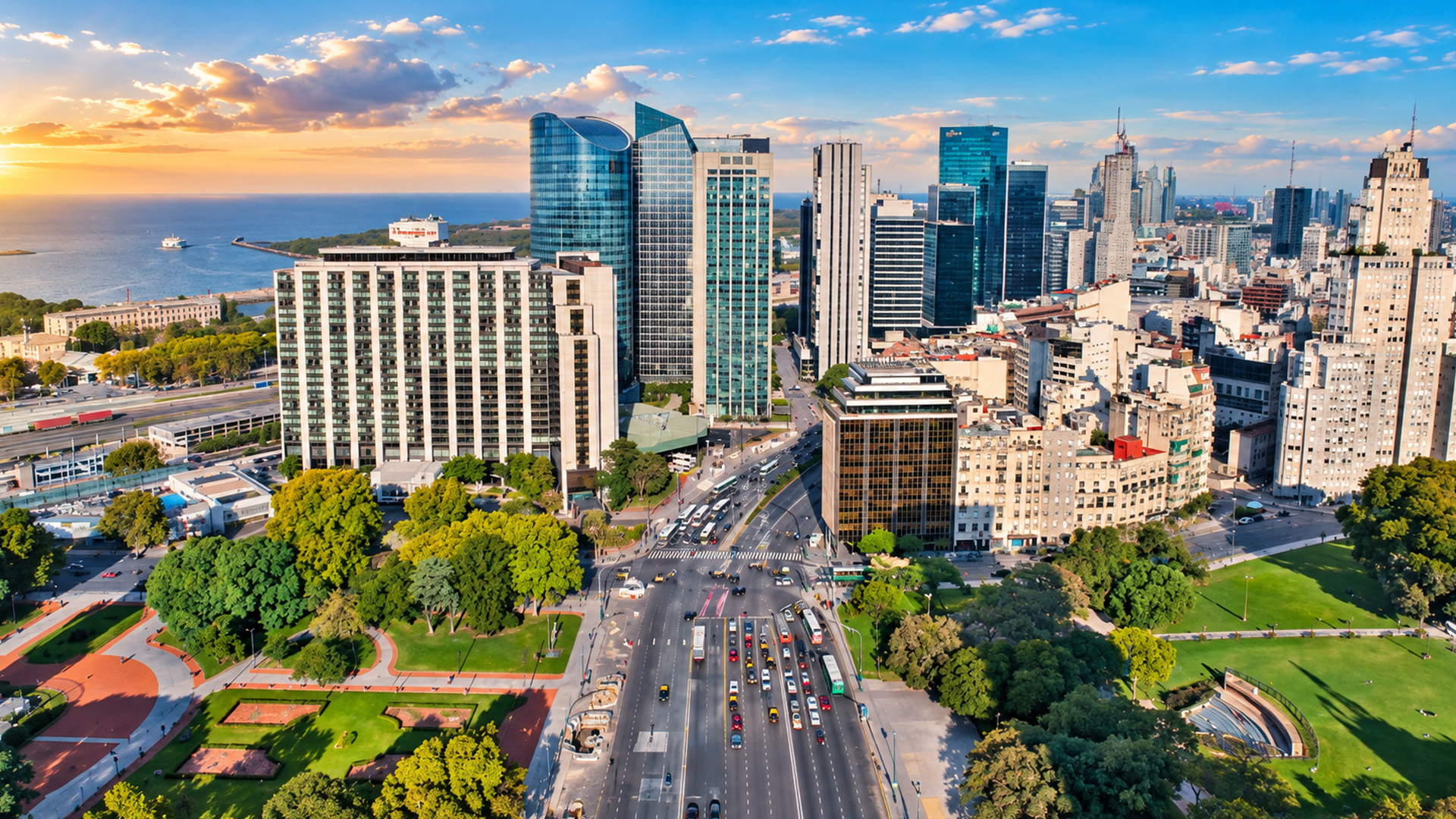 Modern towers rising above Buenos Aires