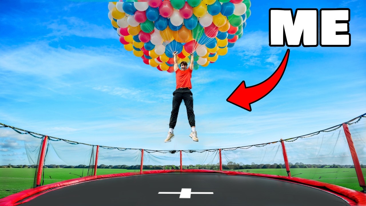Can helium balloons break a fall?