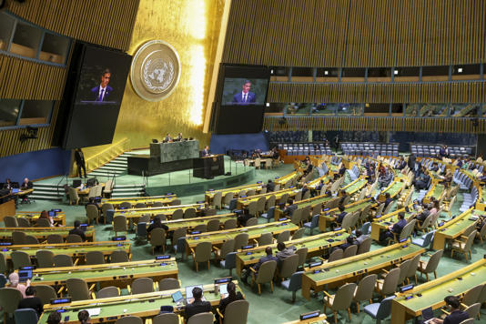 Sánchez lanza ante la Asamblea de la ONU un alegato contra las políticas de Trump