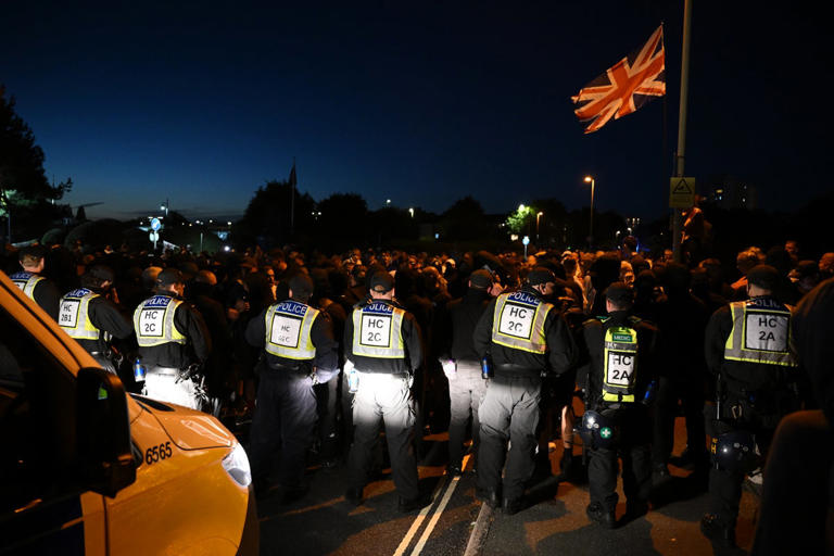 Trio charged with assault after anti-migrant protest in Gosport