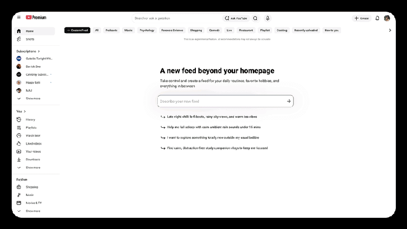 YouTube just unveiled custom feeds, and I'm ready to stop babysitting ...