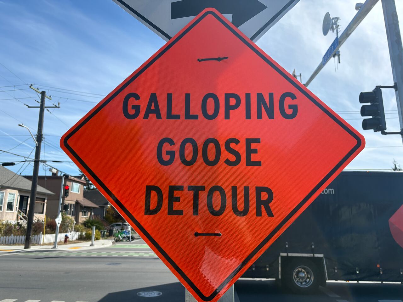 New closure along the Galloping Goose Trail in Victoria