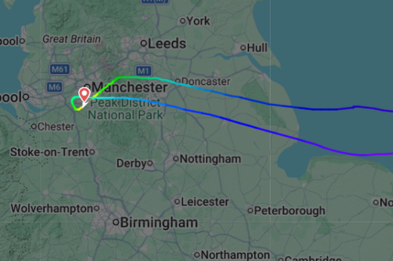 Manchester EasyJet flight makes sharp U-turn after declaring emergency ...