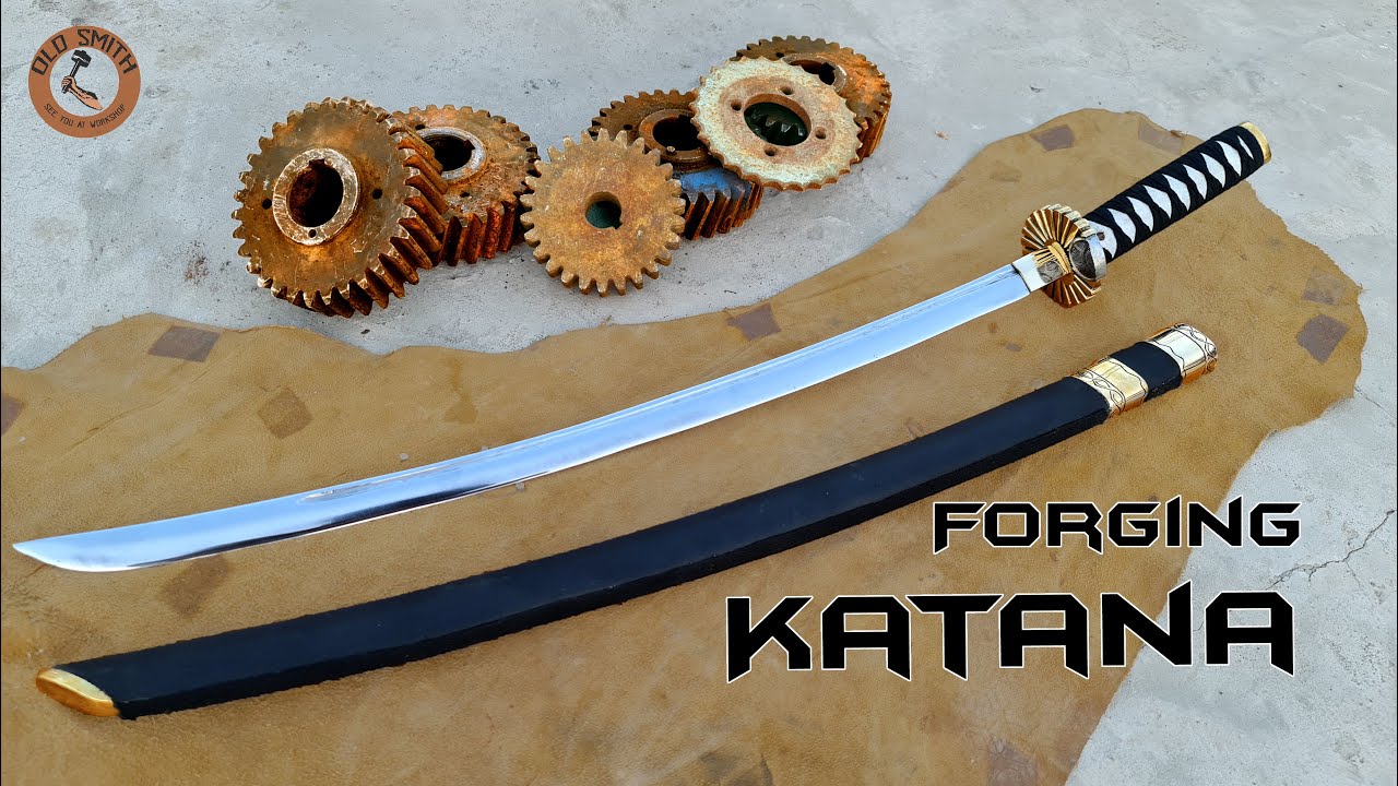 I forged a katana from a rusty gear! 🔥