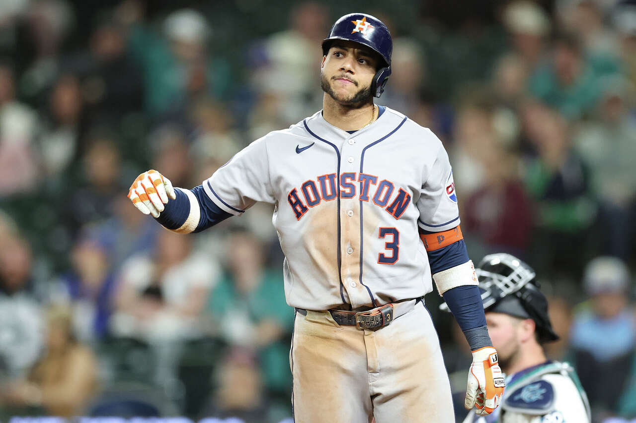 Jeremy Peña out of Houston Astros' lineup for series finale vs. Seattle ...