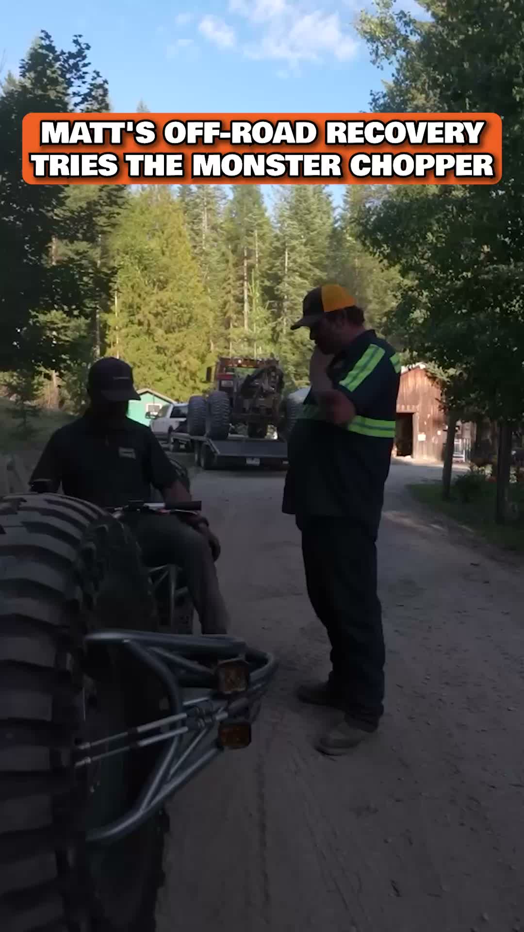 Matt's Off Road Recovery tries the monster chopper 🔥