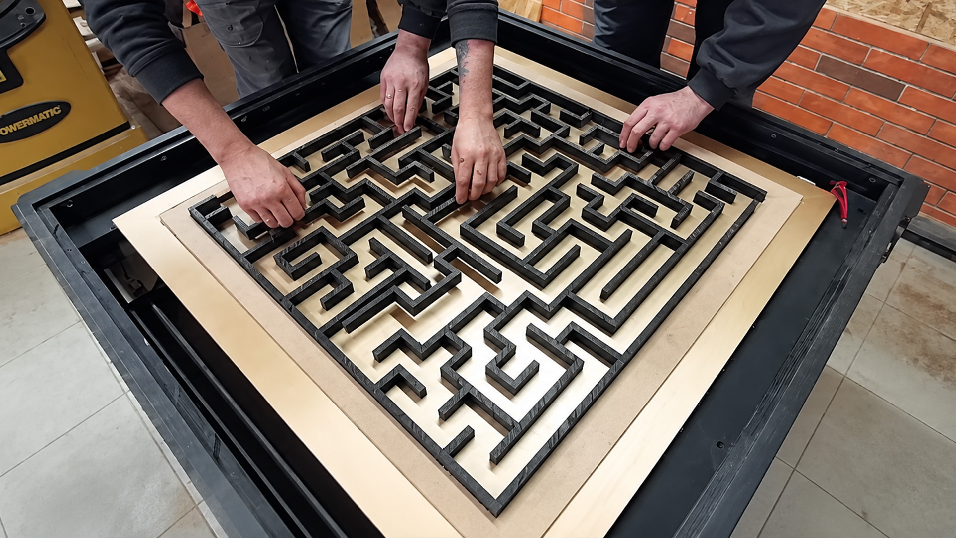 Can you escape this maze inside a table?