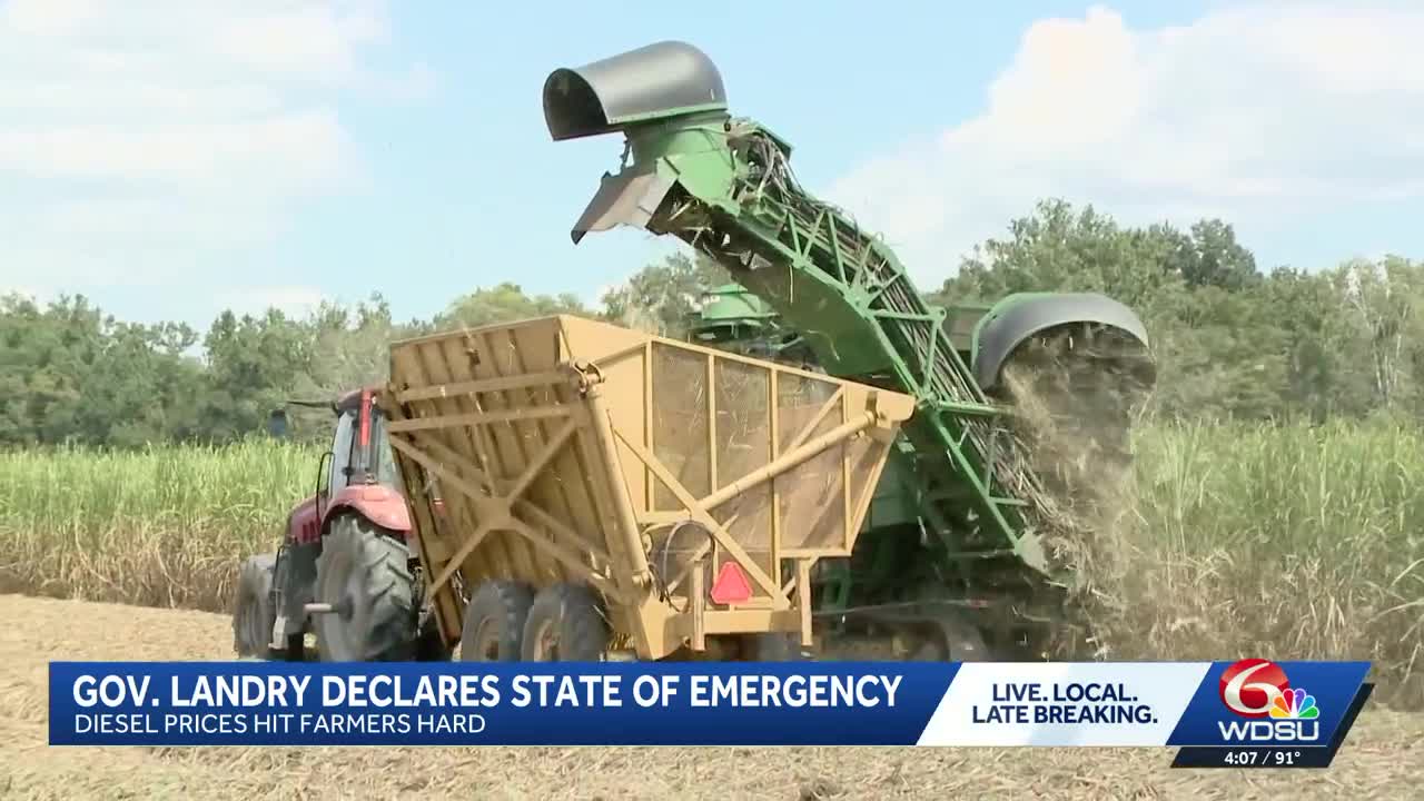 Louisiana sugar cane farmers struggle amid rising diesel prices