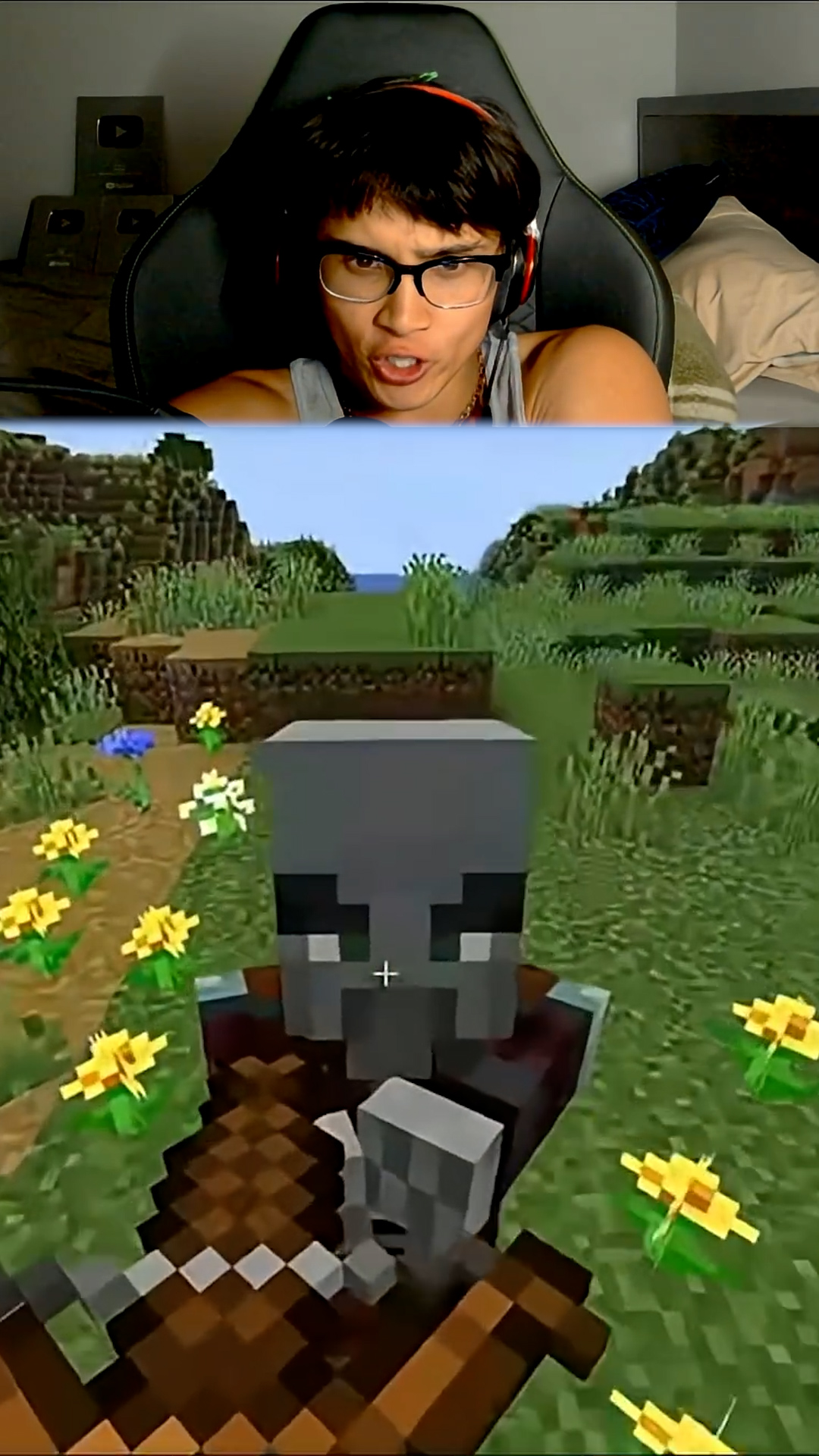 How does an iron golem defend a Minecraft village?