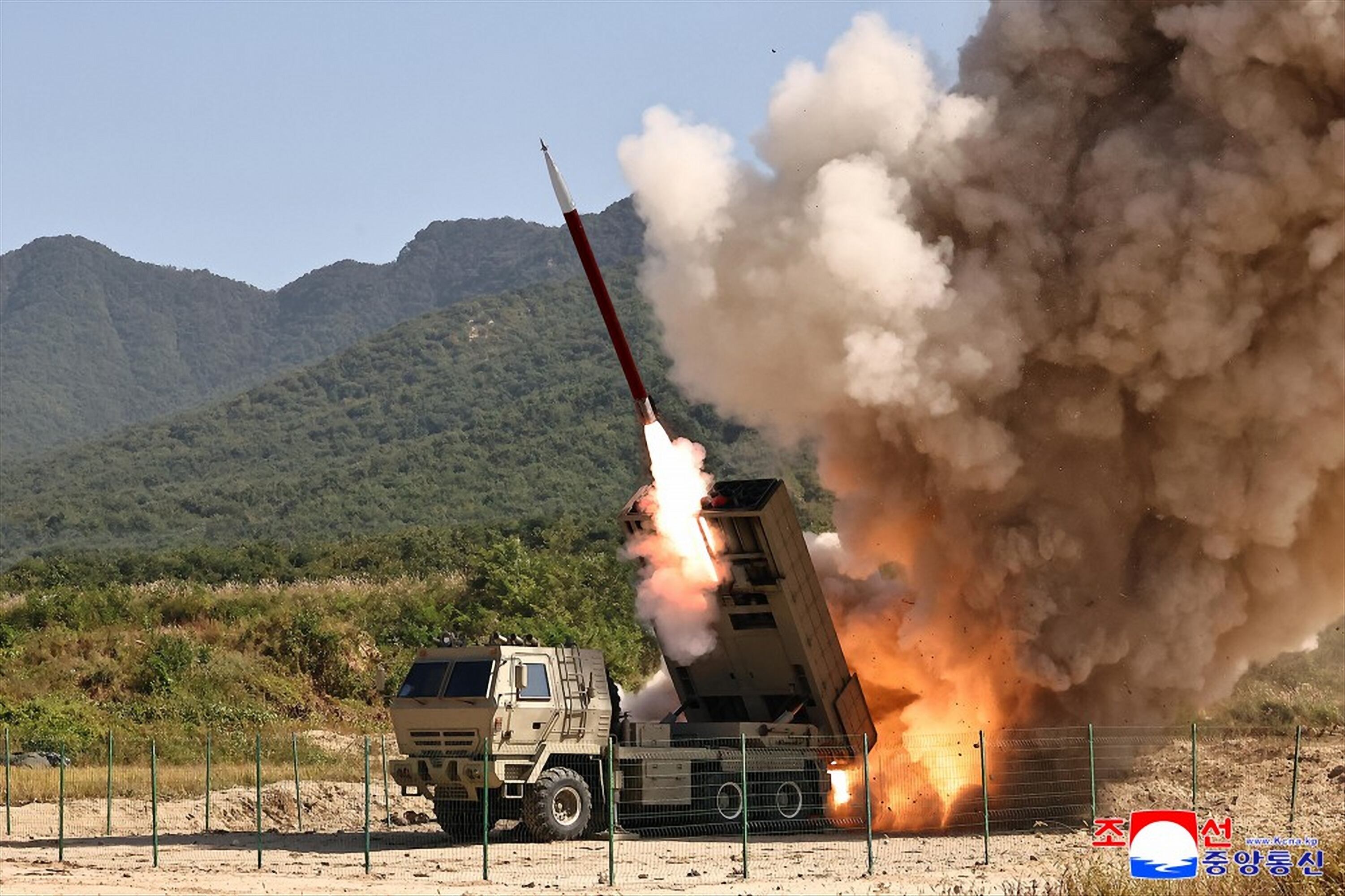 North Korea tests upgraded rocket artillery after landmine