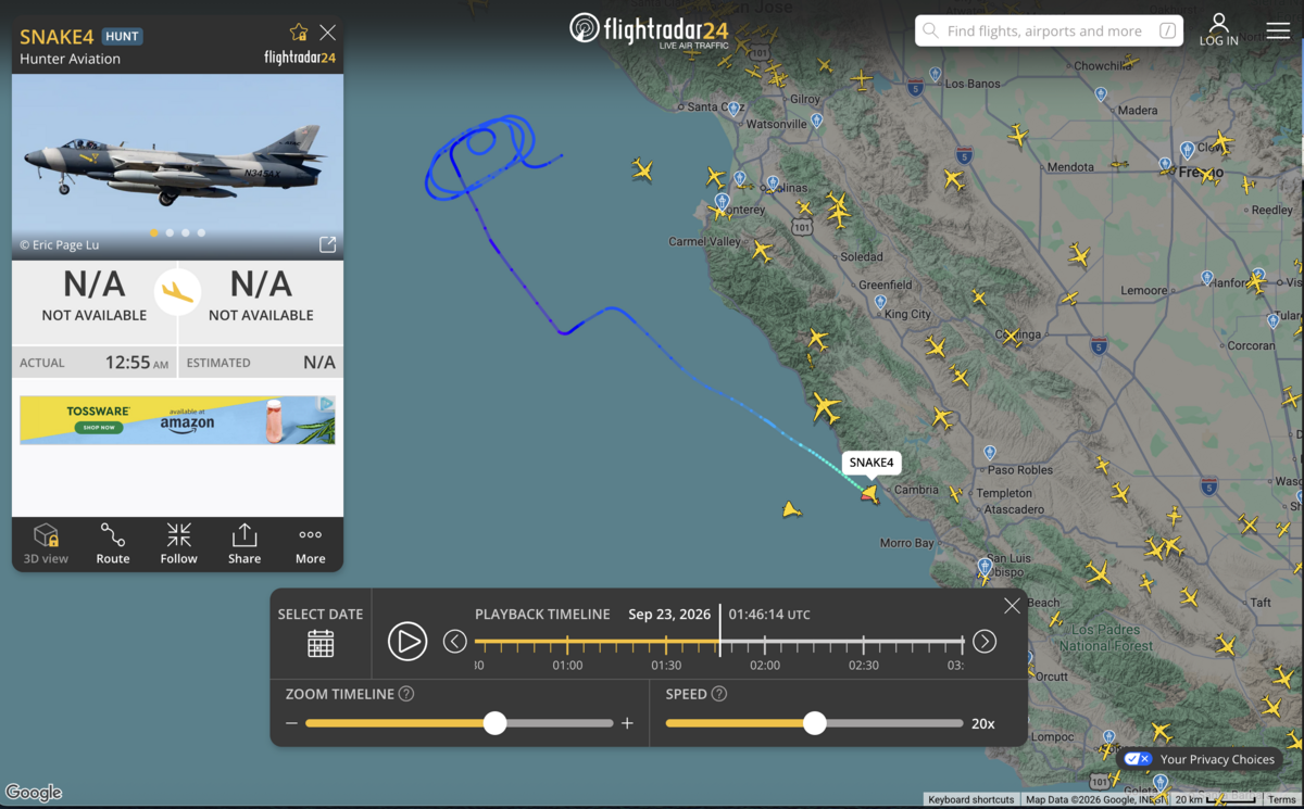 Pilot rescued after military training jet crashes into ocean off SLO County