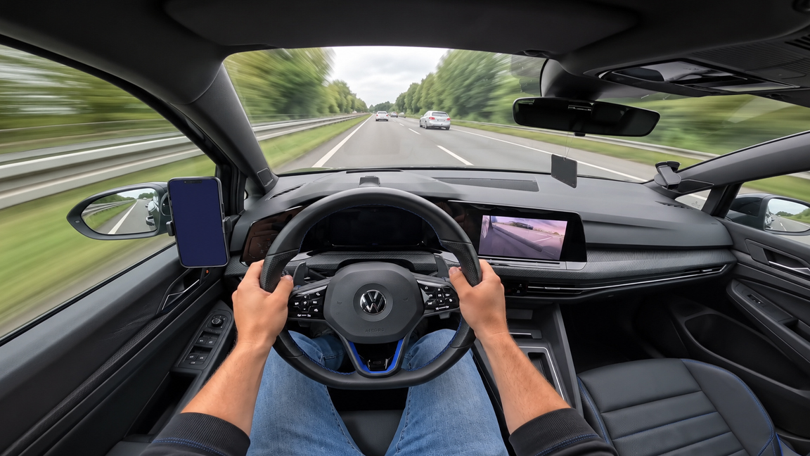 VW Golf R MK8 mit 435 PS ist ein extrem schnelles Autobahn-Biest