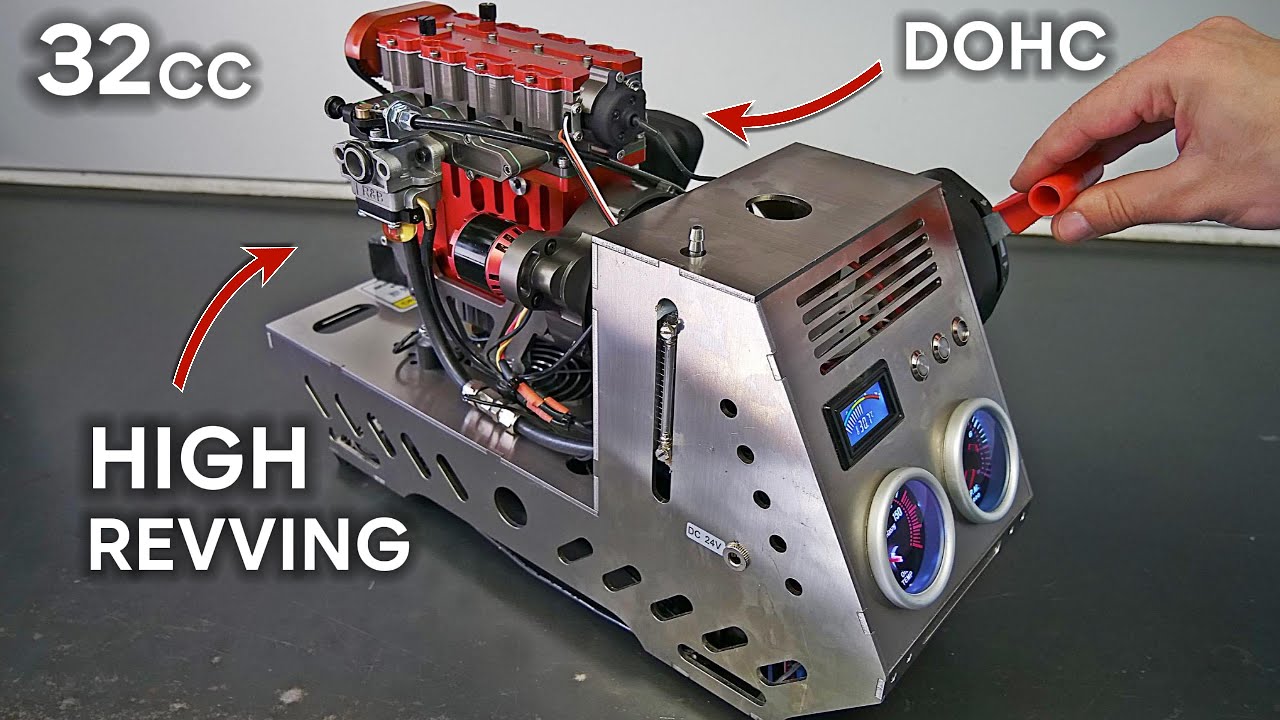 Exploring a quarter scale four cylinder model engine