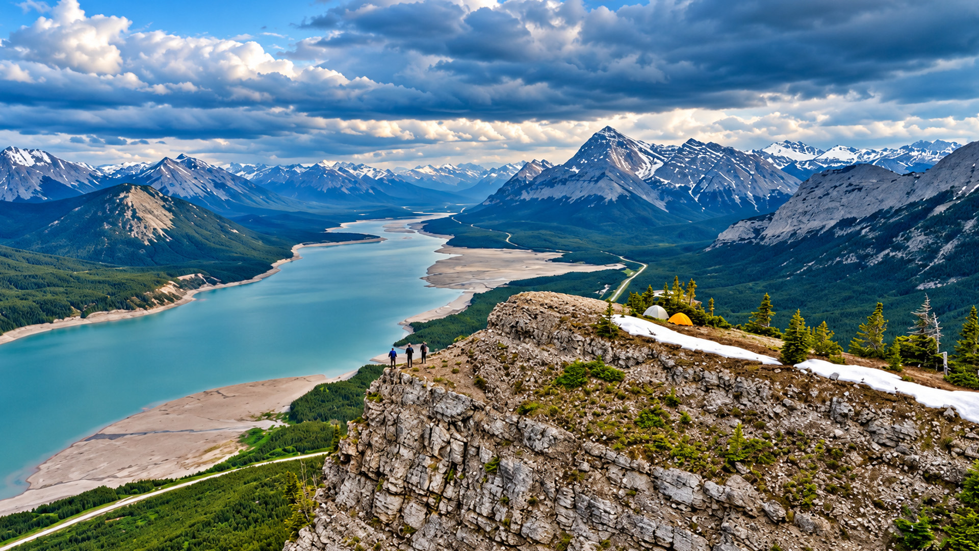 Vision quest ridge above Alberta’s rugged wilderness