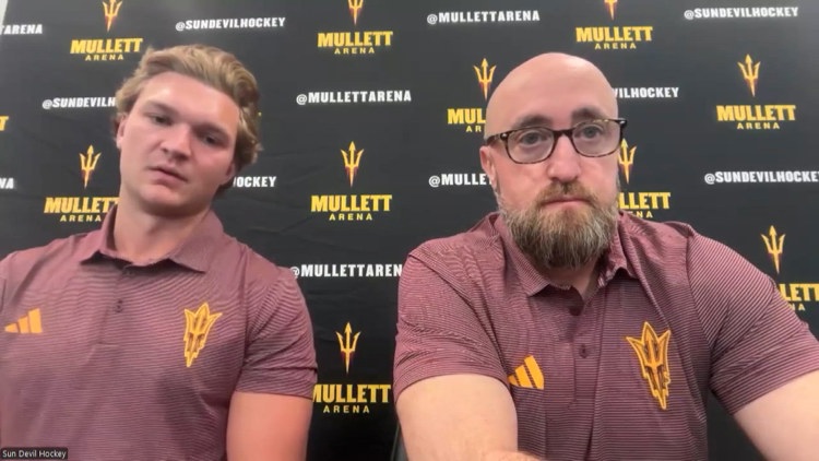 ASU hockey coach speaks publicly after player's August collapse, declines questions about incident