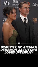 Brad Pitt and Ines de Ramon put on loved up display at premiere