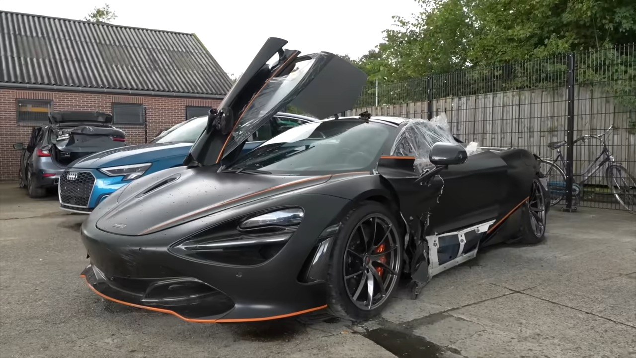 I rebuilt this wrecked car from scratch - and it caught fire on its ...