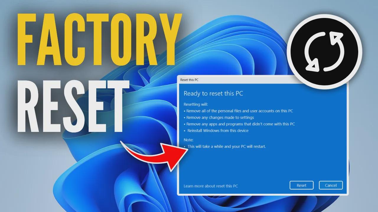 How to reset PC to factory settings
