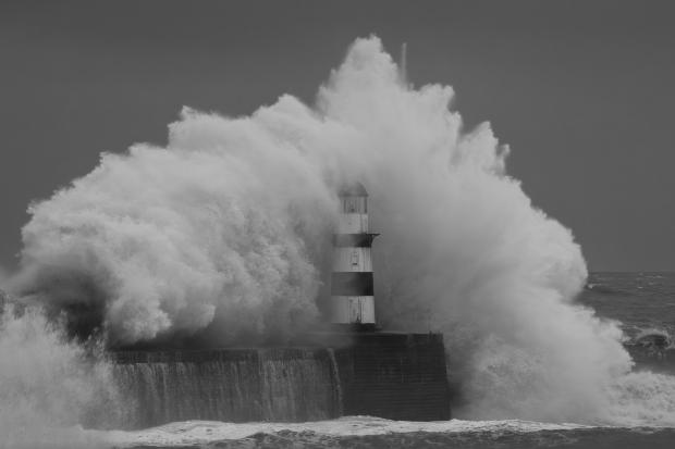 Photographer wins award for image of waves engulfing County Durham ...