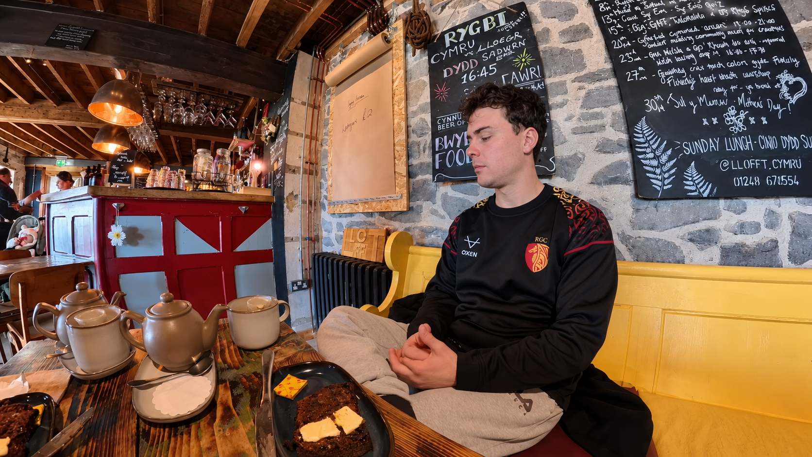He visited the last town where Welsh beats English... then this kept ...