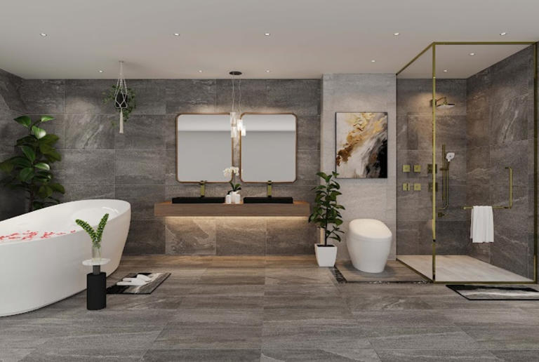5 minimalist bathroom styling tips to make your space feel bigger and ...