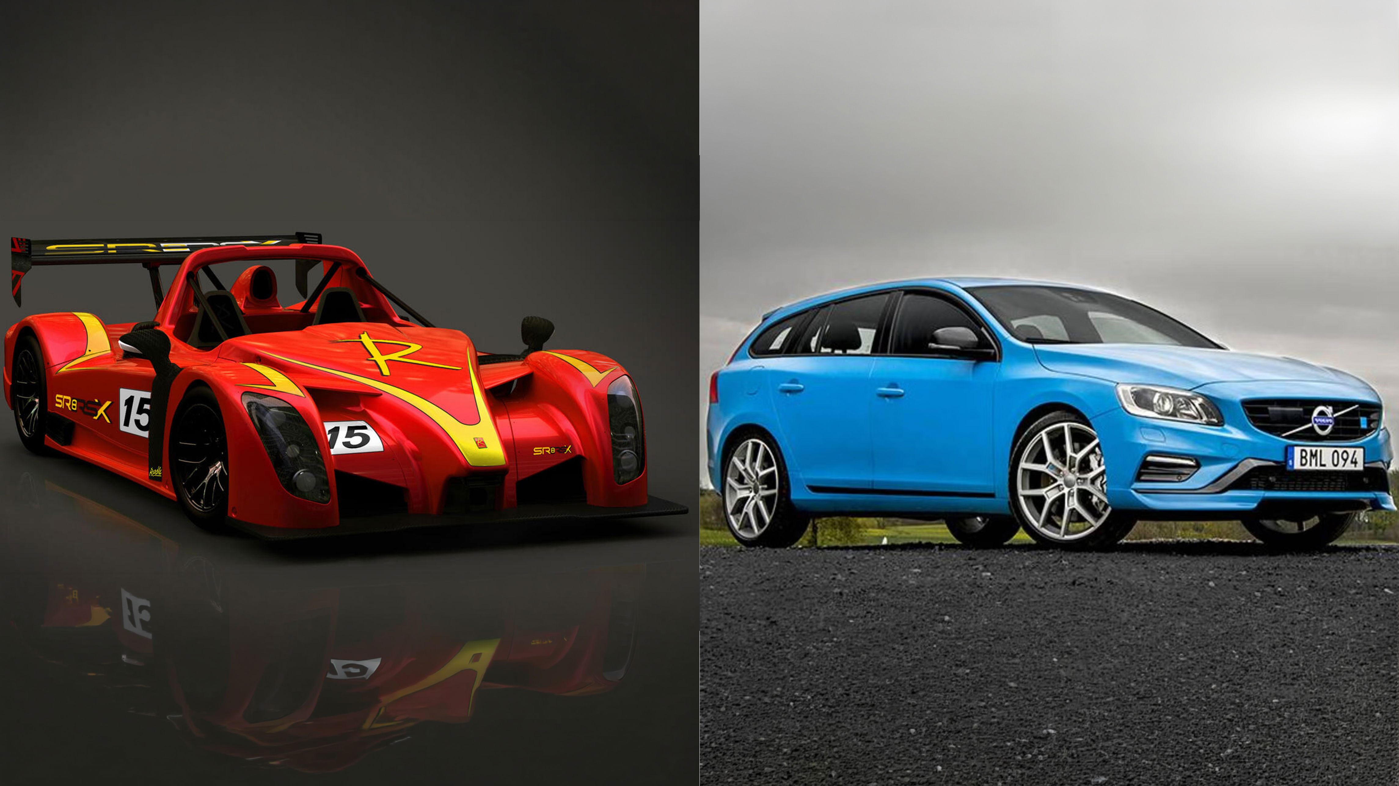 Radical RXC Spyder frente a Volvo V60 Polestar