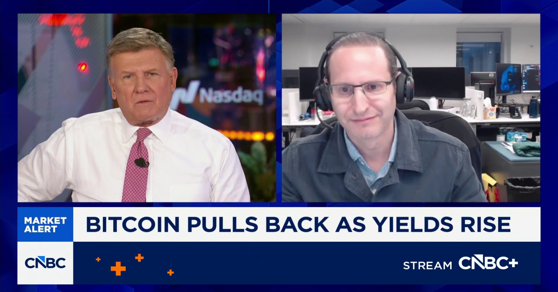 Bitcoin has virtually no correlation with bond yields over the long run ...