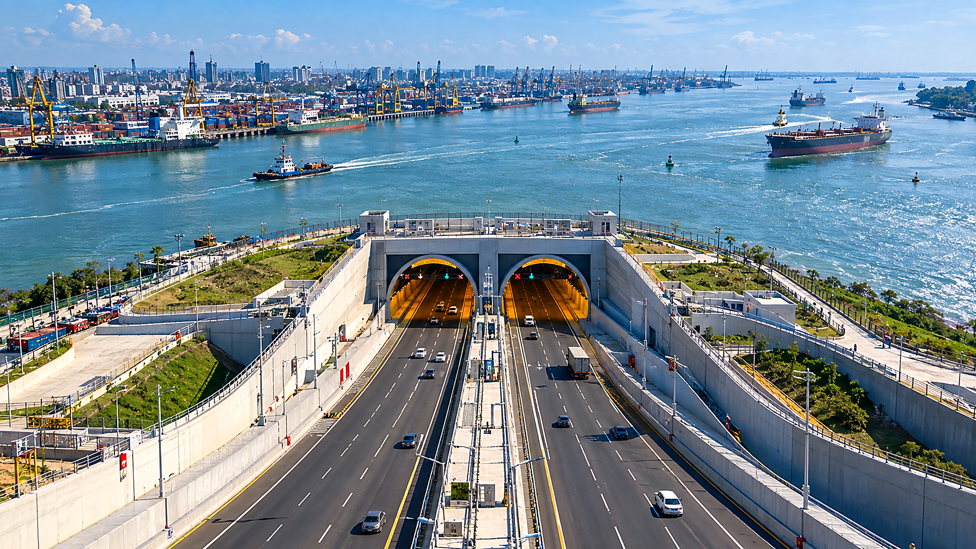 China drilled South Asia's first underwater road tunnel beneath the ...